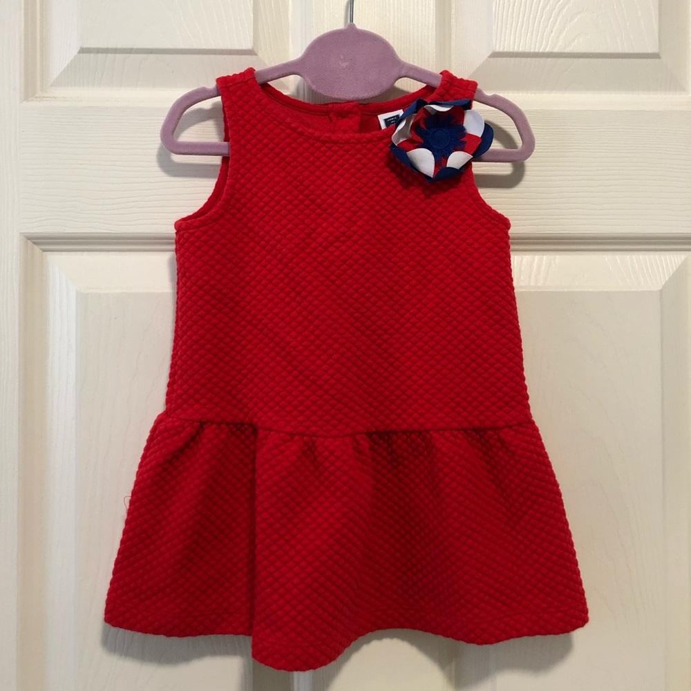 Janie and Jack quilted red dress